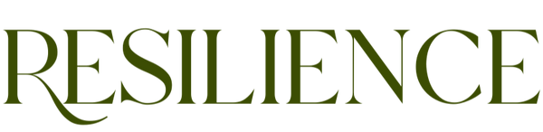 The word 'RESILIENCE' in green on a white background